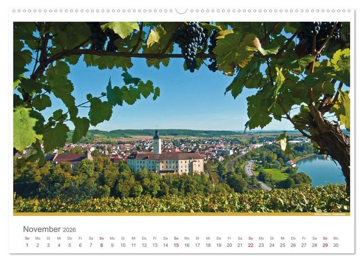 Produktbild: Der Neckar - Unterwegs in Deutschland (Wandkalender 2026 DIN A2 quer), CALVENDO Monatskalender