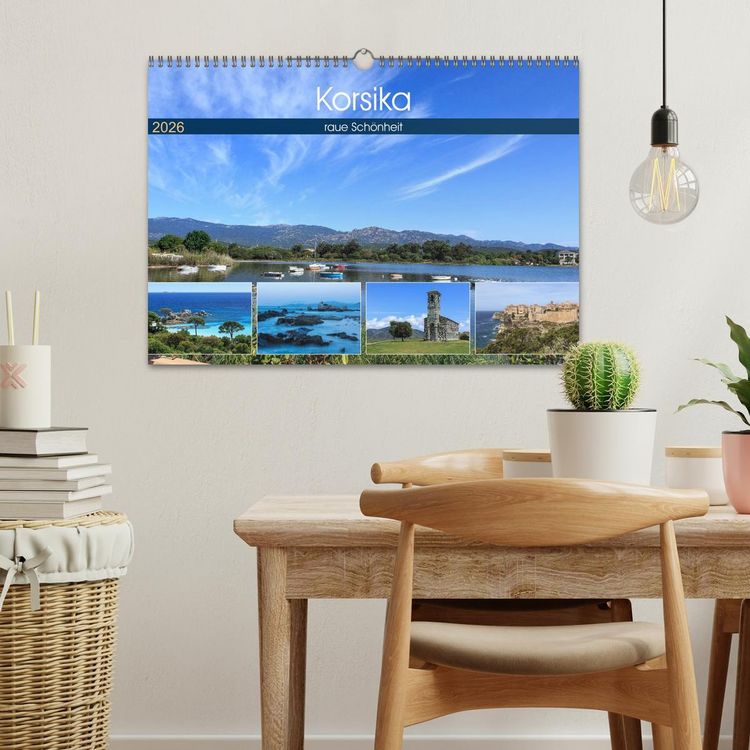 Produktbild: Korsika - raue Sch&ouml;nheit (Wandkalender 2026 DIN A3 quer), CALVENDO Monatskalender