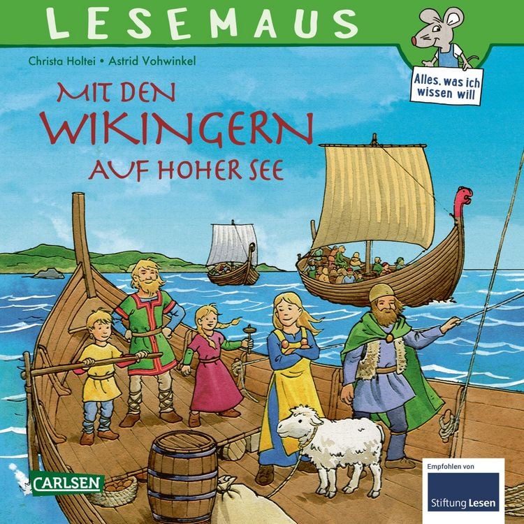 Produktbild: LESEMAUS 148: Mit den Wikingern auf hoher See