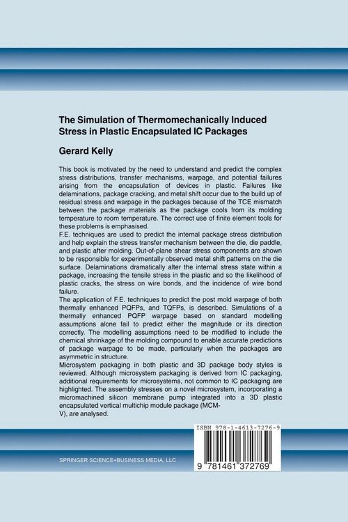 Produktbild: The Simulation of Thermomechanically Induced Stress in Plastic Encapsulated IC Packages
