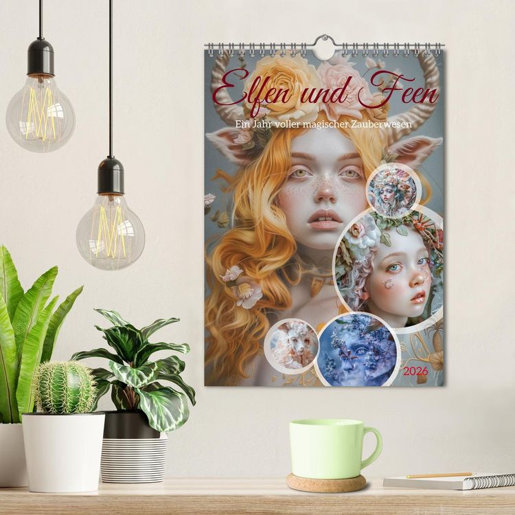 Produktbild: Elfen und Feen (Wandkalender 2026 DIN A4 hoch), CALVENDO Monatskalender