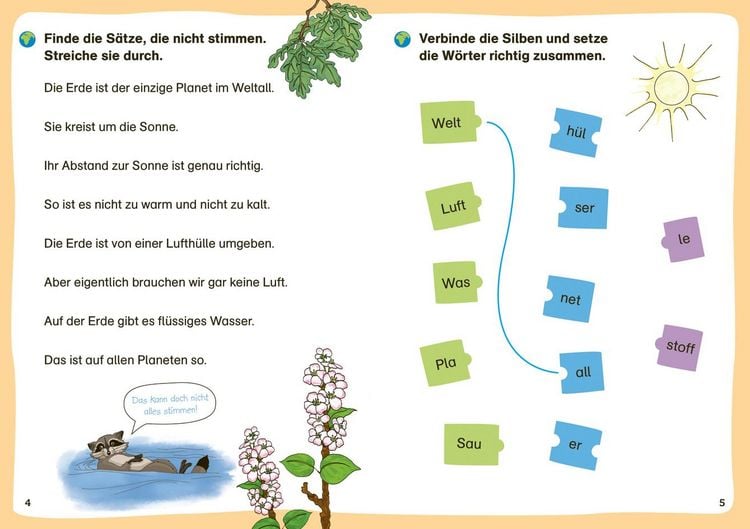 Produktbild: WAS IST WAS Erstes Lesen. Leser&auml;tsel Unsere Erde
