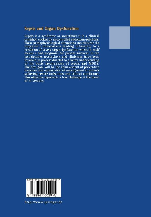Produktbild: Sepsis and Organ Dysfunction