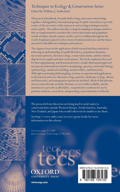 Produktbild: Reptile Ecology and Conservation