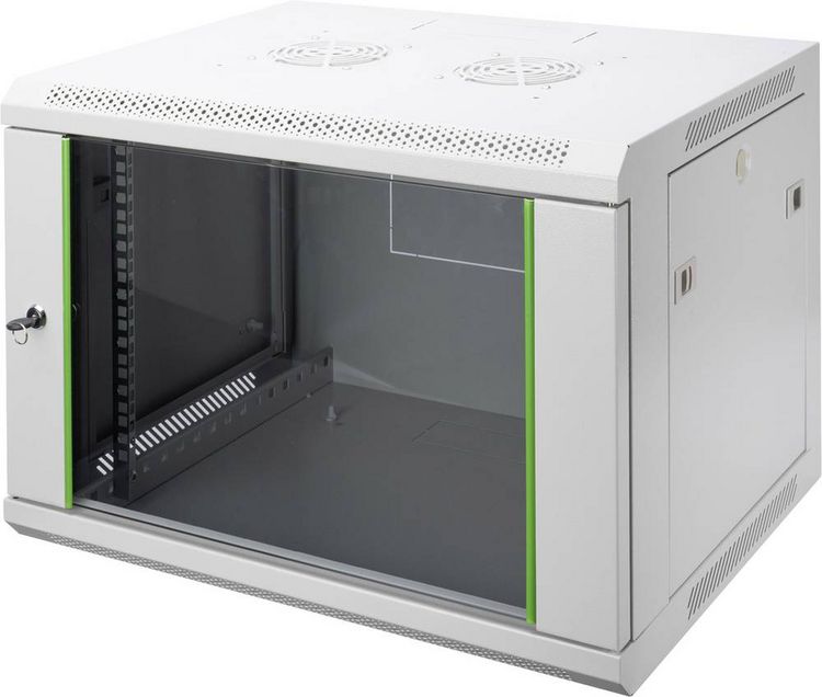 Produktbild: Digitus DN-19 07-U-EC 19 Zoll Wandgeh&auml;use (B x H x T) 600 x 416 x 450 mm 7 HE Lichtgrau (RAL 7035)