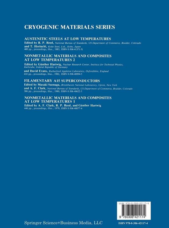 Produktbild: Nonmetallic Materials and Composites at Low Temperatures
