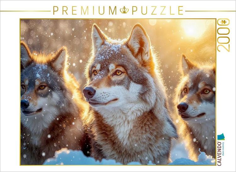 Produktbild: CALVENDO Puzzle Wachsam im Schnee | 2000 Teile Lege-Gr&ouml;&szlig;e 90x67cm Foto-Puzzle f&uuml;r gl&uuml;ckliche Stunden