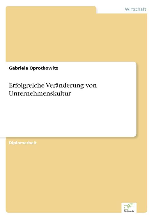 Produktbild: Erfolgreiche Ver&auml;nderung von Unternehmenskultur