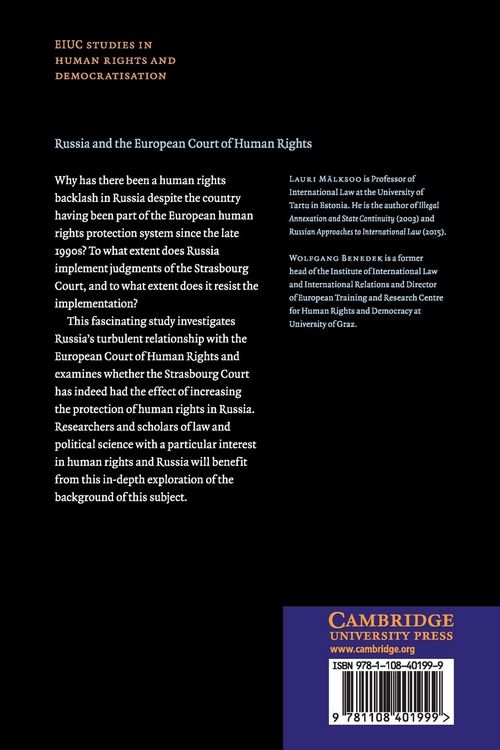 Produktbild: Russia and the European Court of Human Rights