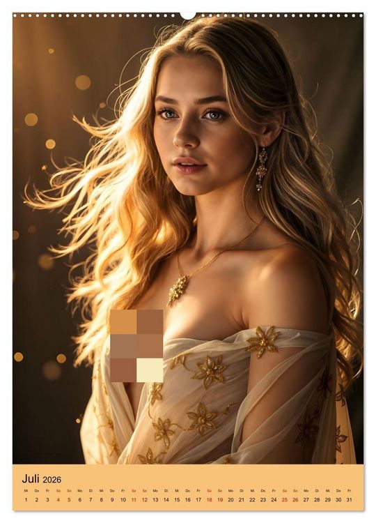 Produktbild: Verborgene Eleganz (Wandkalender 2026 DIN A2 hoch), CALVENDO Monatskalender