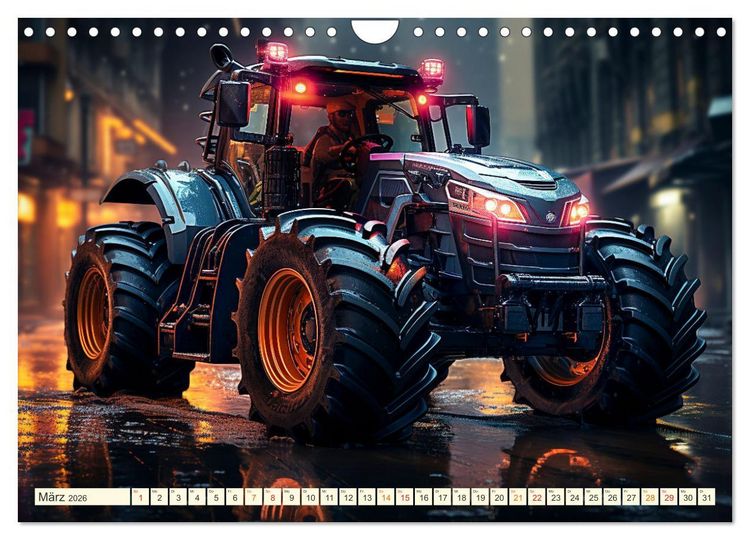 Produktbild: Traktor Fantasien (Wandkalender 2026 DIN A4 quer), CALVENDO Monatskalender