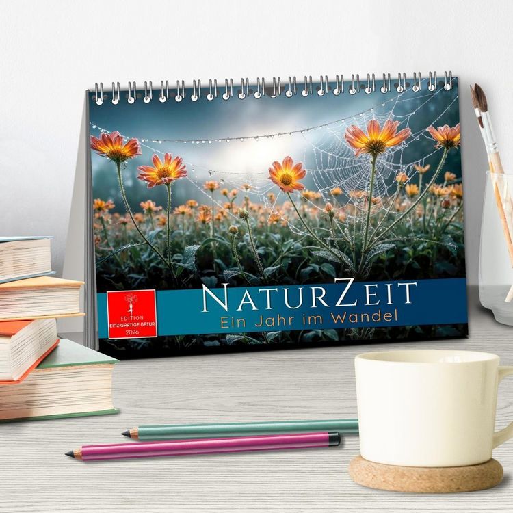 Produktbild: Naturzeit - Ein Jahr im Wandel (Tischkalender 2026 DIN A5 quer), CALVENDO Monatskalender