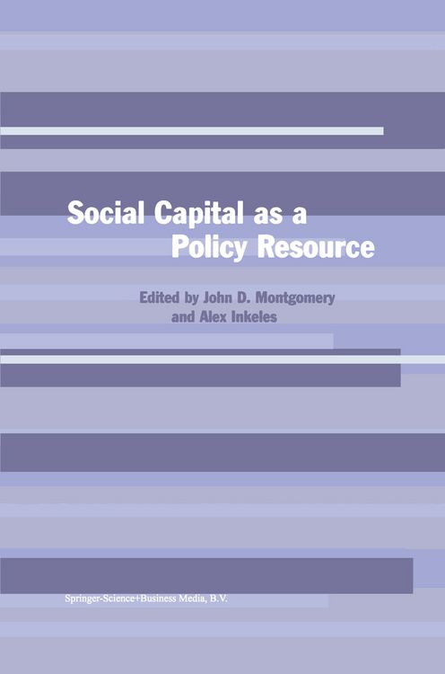 Produktbild: Social Capital as a Policy Resource