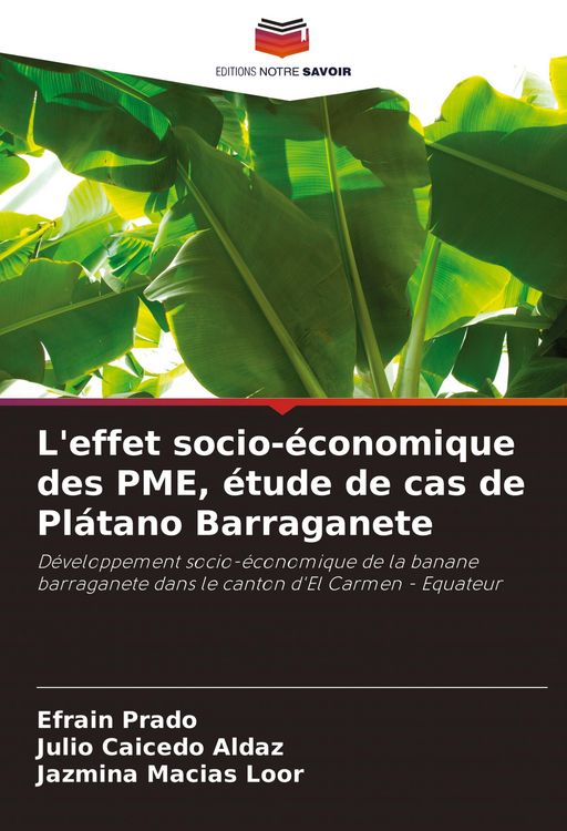 Produktbild: L'effet socio-&eacute;conomique des PME, &eacute;tude de cas de Pl&aacute;tano Barraganete