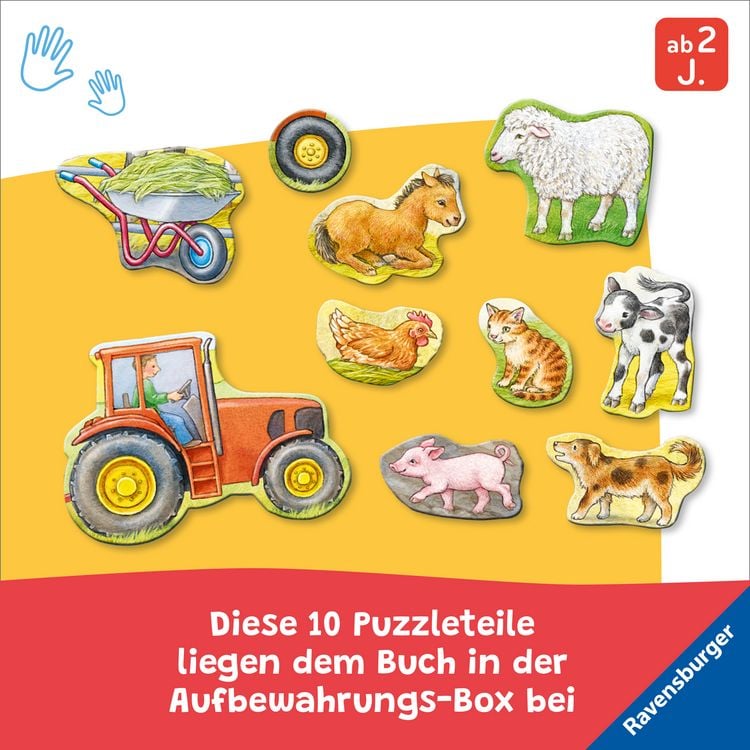 Produktbild: Mein gro&szlig;es Puzzle-Spielbuch - Bauernhof