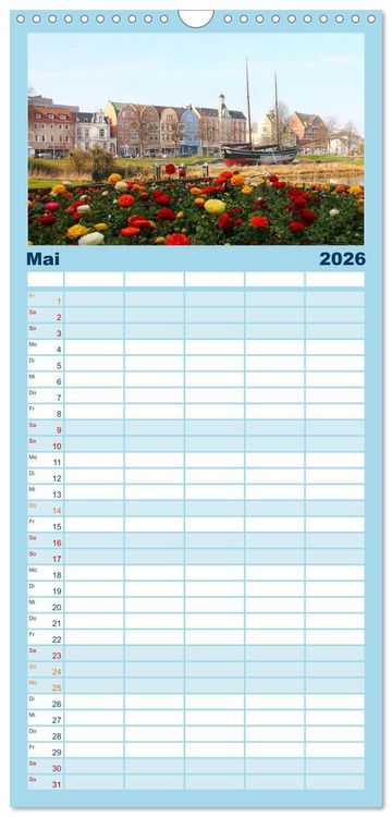 Produktbild: Familienplaner 2026 - Nordseefeeling - Cuxhaven mit 5 Spalten (Wandkalender, 21 x 45 cm) CALVENDO