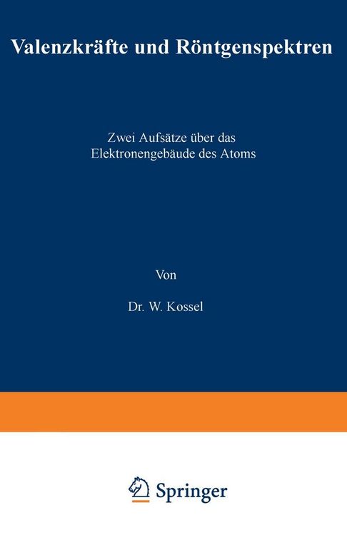 Produktbild: Valenzkr&auml;fte und R&ouml;ntgenspektren