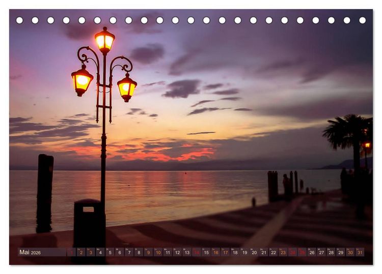 Produktbild: Lazise am Gardasee - Momente der Ruhe (Tischkalender 2026 DIN A5 quer), CALVENDO Monatskalender