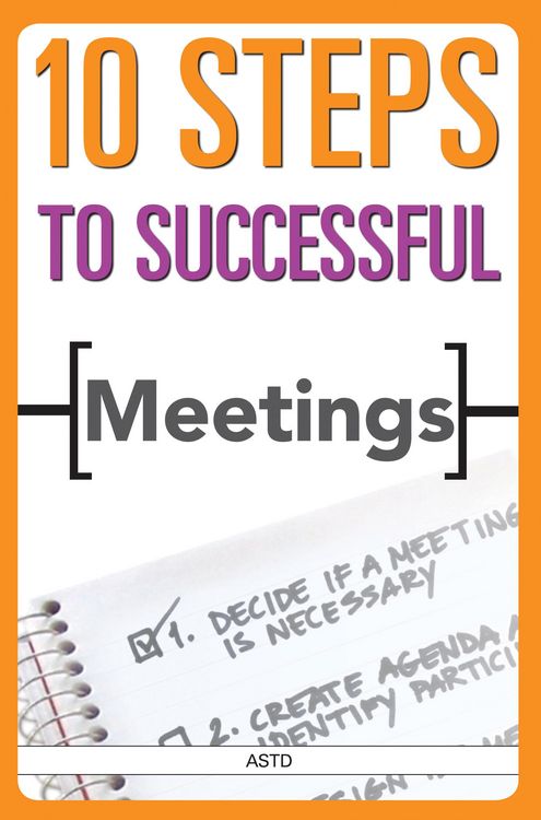 Produktbild: 10 Steps to Successful Meetings