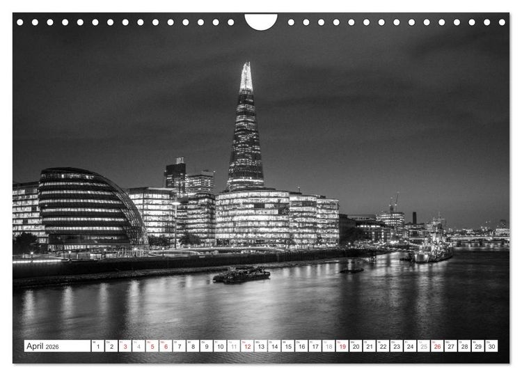 Produktbild: London Stadt an der Themse (Wandkalender 2026 DIN A4 quer), CALVENDO Monatskalender