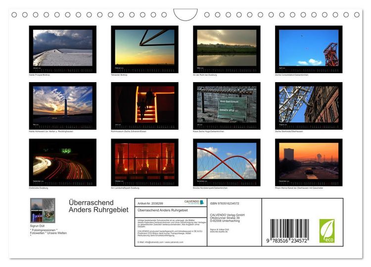 Produktbild: &Uuml;berraschend Anders Ruhrgebiet (Wandkalender 2026 DIN A4 quer), CALVENDO Monatskalender