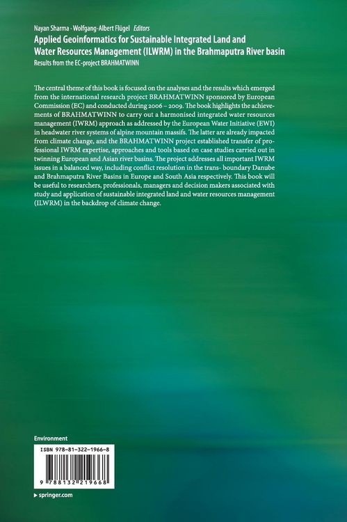 Produktbild: Applied Geoinformatics for Sustainable Integrated Land and Water Resources Management (ILWRM) in the Brahmaputra River basin