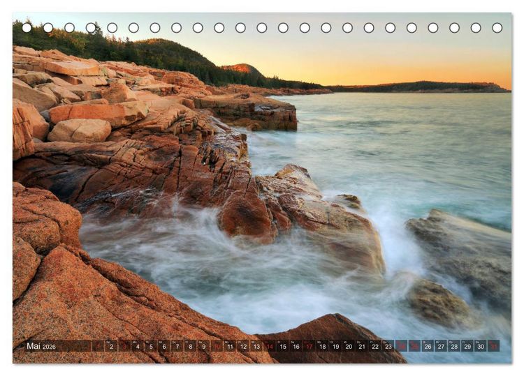 Produktbild: Neuengland - Von Rhode Island bis Maine (Tischkalender 2026 DIN A5 quer), CALVENDO Monatskalender