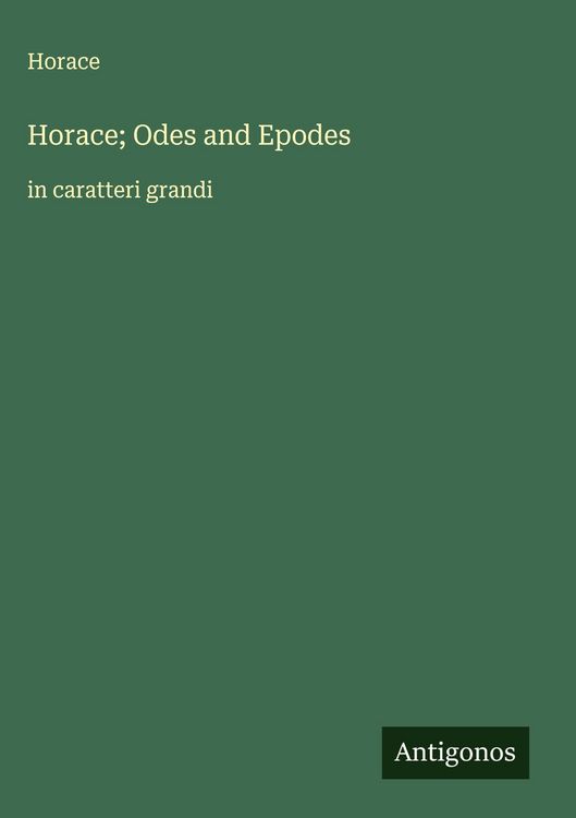 Produktbild: Horace; Odes and Epodes