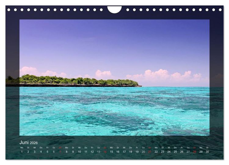 Produktbild: Sansibar (Wandkalender 2026 DIN A4 quer), CALVENDO Monatskalender