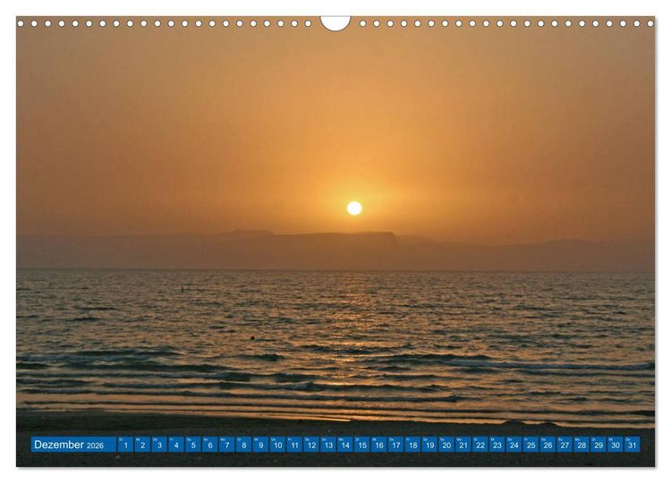 Produktbild: See Genezareth und Jordan-Fluss. Orte der Bibel (Wandkalender 2026 DIN A3 quer), CALVENDO Monatskalender