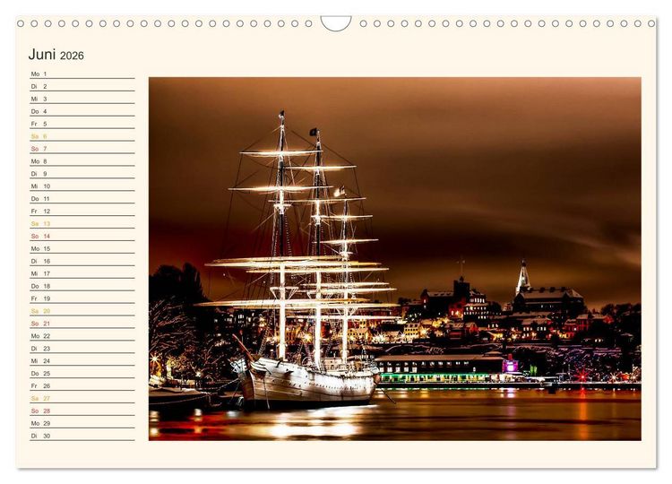 Produktbild: Stockholm - Venedig des Nordens (Wandkalender 2026 DIN A3 quer), CALVENDO Monatskalender