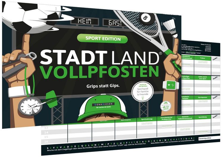 Produktbild: STADT LAND VOLLPFOSTEN&reg; - SPORT EDITION "Grips statt Gips."