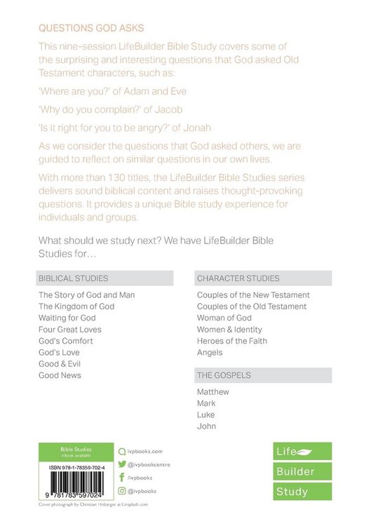 Produktbild: Questions God Asks (Lifebuilder Study Guides)