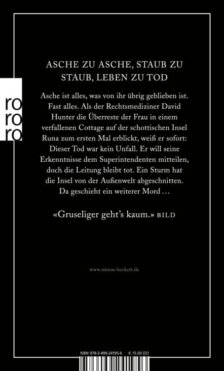 Produktbild: Kalte Asche / David Hunter Band 2