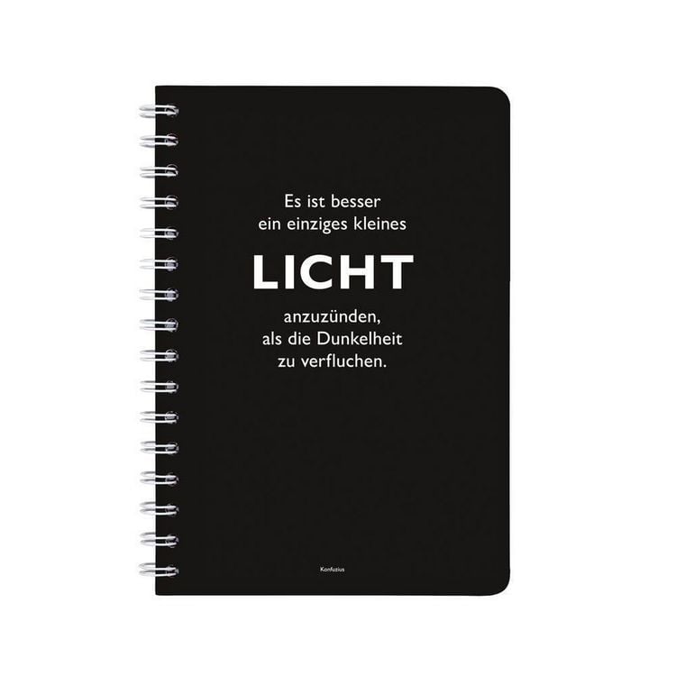 Produktbild: Ringbuch A5 Konfuzius Licht