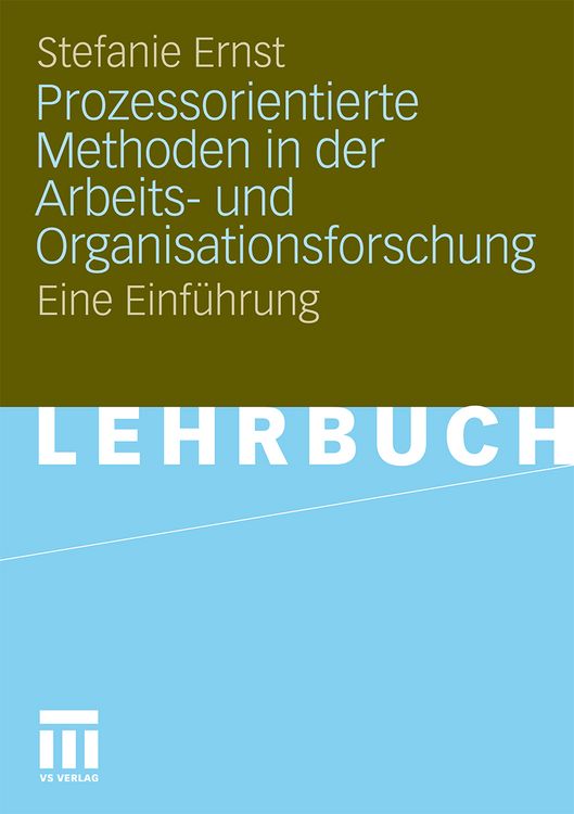 Produktbild: Prozessorientierte Methoden in der Arbeits- und Organisationsforschung
