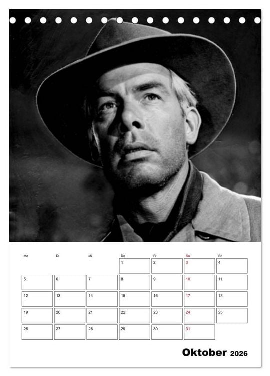 Produktbild: Leinwandhelden. Unvergessene Filmstars (Tischkalender 2026 DIN A5 hoch), CALVENDO Monatskalender