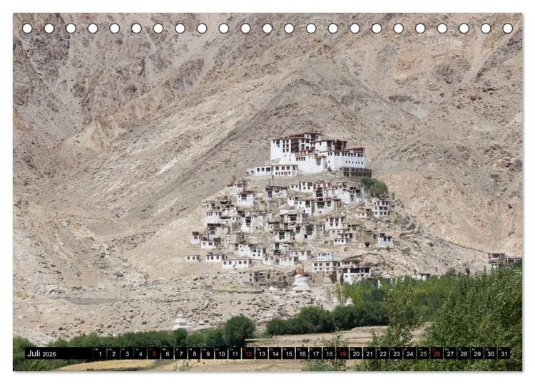 Produktbild: Buddhistisches Klein-Tibet (Tischkalender 2026 DIN A5 quer), CALVENDO Monatskalender