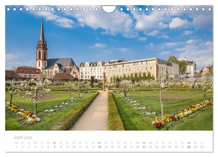 Produktbild: Darmstadt &ndash; G&auml;rten, Kunst, Architektur (Wandkalender 2026 DIN A4 quer), CALVENDO Monatskalender