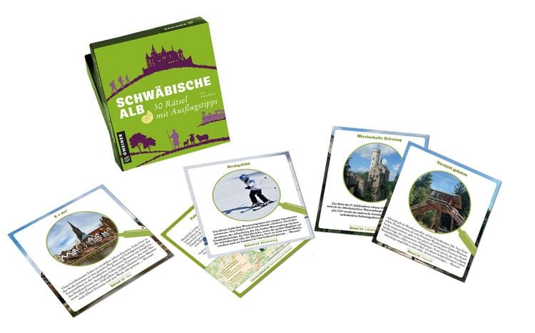 Produktbild: Schw&auml;bische Alb - 50 R&auml;tsel mit Ausflugstipps