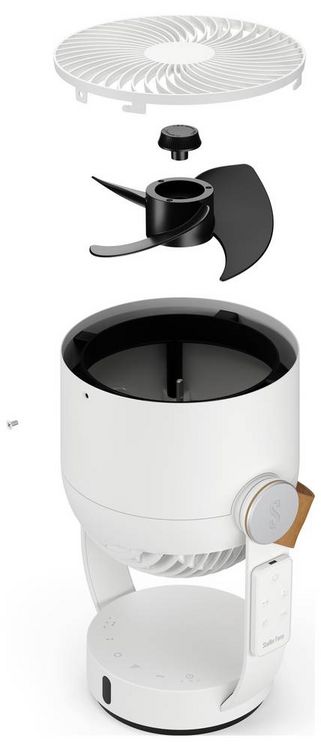 Produktbild: Stadler Form Leo 3D-Luftzirkulator 18W (L x B x H) 205 x 240 x 330mm Wei&szlig; Schwenkbar, Timer
