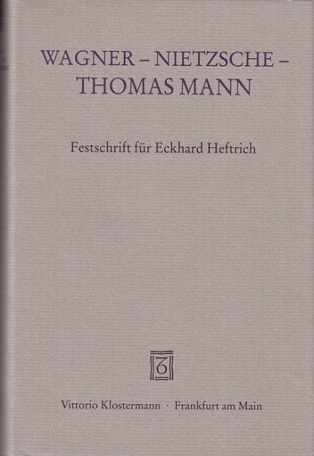 Produktbild: Wagner - Nietzsche - Thomas Mann