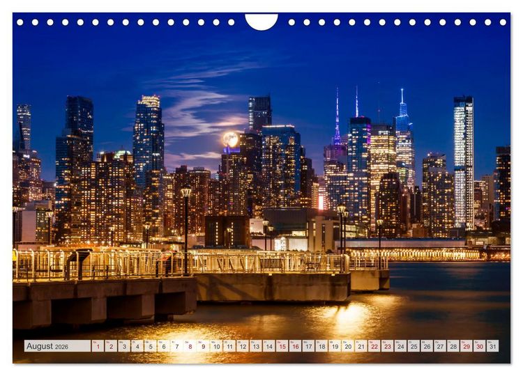Produktbild: NEW YORK CITY Urbane Magie (Wandkalender 2026 DIN A4 quer), CALVENDO Monatskalender