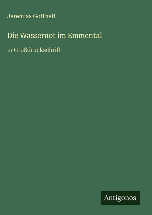 Produktbild: Die Wassernot im Emmental