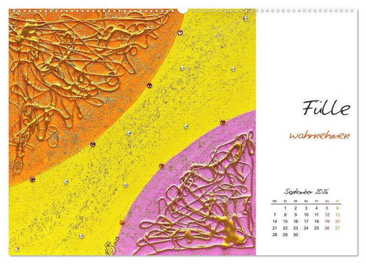 Produktbild: SeelenFreudeBilder - Strahlende Impulse zum Loslassen und Tr&auml;umen (Wandkalender 2026 DIN A2 quer), CALVENDO Monatskalender