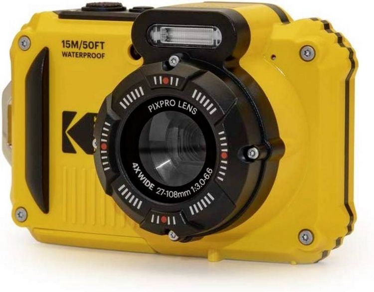 Produktbild: Kodak Pixpro WPZ2 Digitalkamera 15 Megapixel Opt. Zoom: 4 x Gelb inkl. Akku, inkl. Blitzger&auml;t Bildstabilisierung, WiFi, Wasserdicht