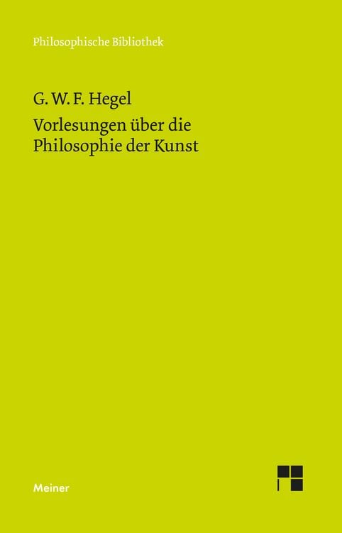 Produktbild: Vorlesungen über die Philosophie der Kunst