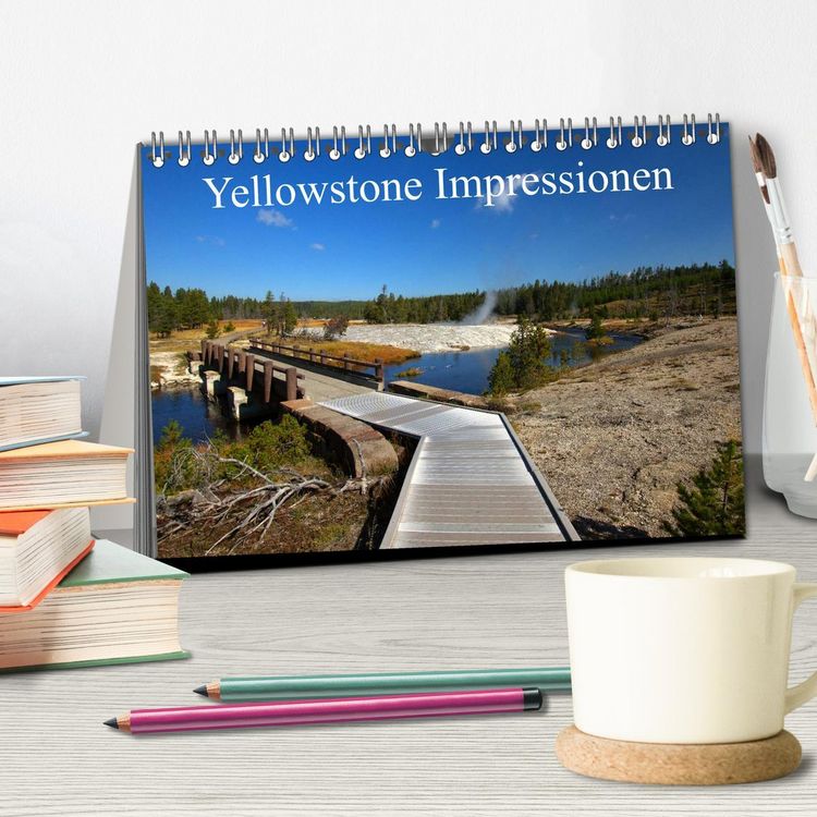 Produktbild: Yellowstone Impressionen (Tischkalender 2026 DIN A5 quer), CALVENDO Monatskalender