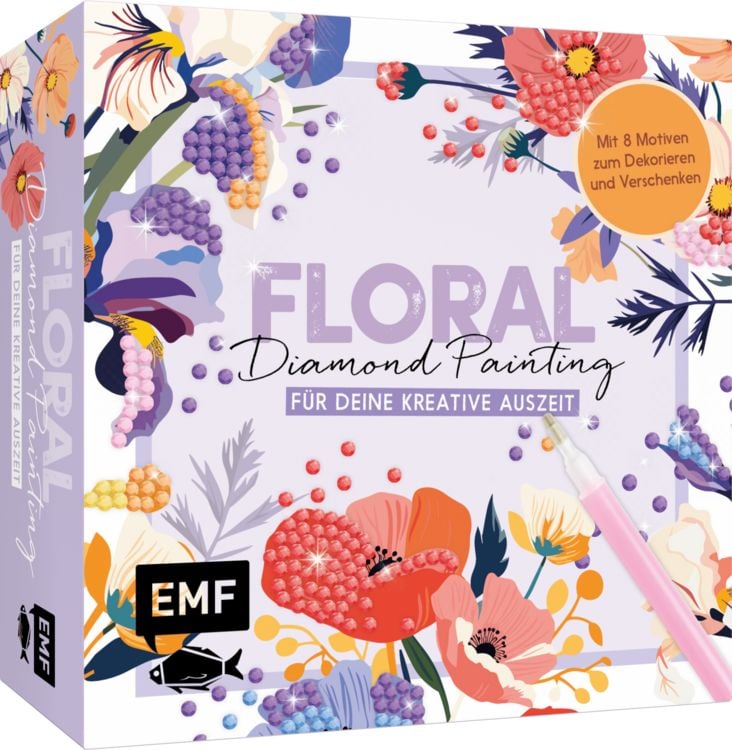 Produktbild: Floral Diamond Painting &ndash; DIY-Set f&uuml;r deine kreative Auszeit