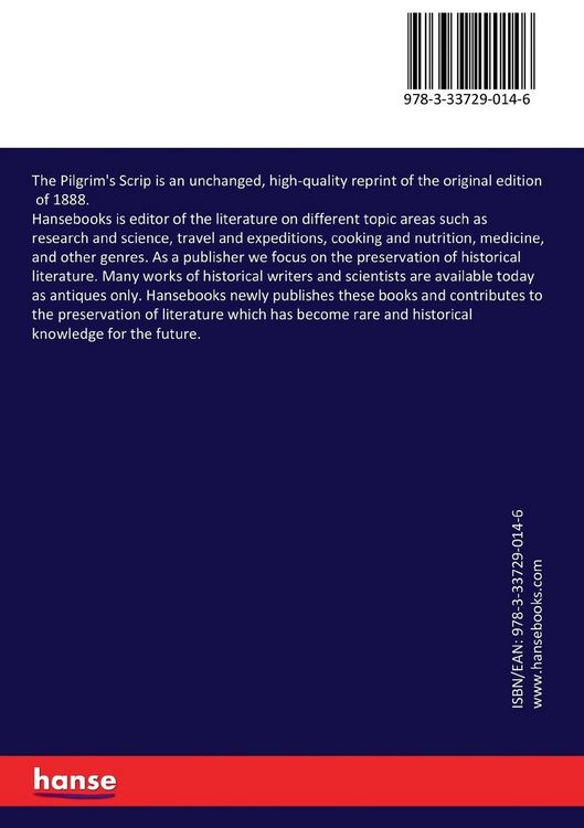 Produktbild: The Pilgrim's Scrip